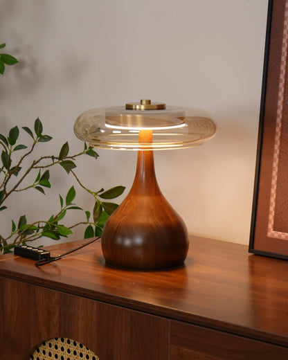 Stylish Wooden LED Desk Lamp