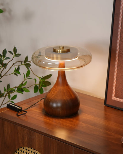 Stylish Wooden LED Desk Lamp