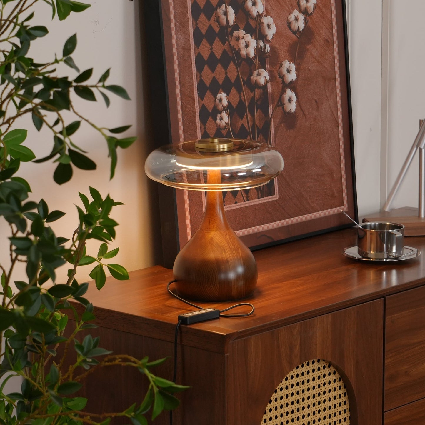Stylish Wooden LED Desk Lamp