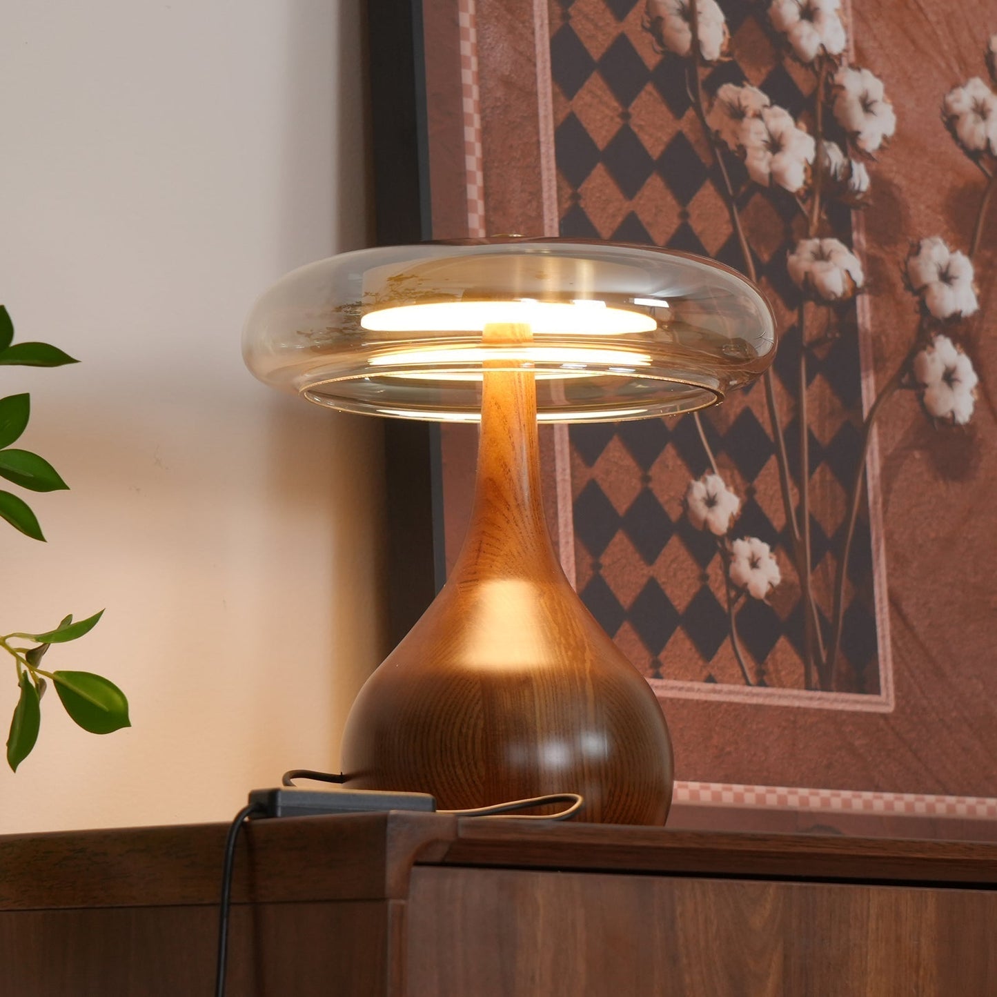 Stylish Wooden LED Desk Lamp