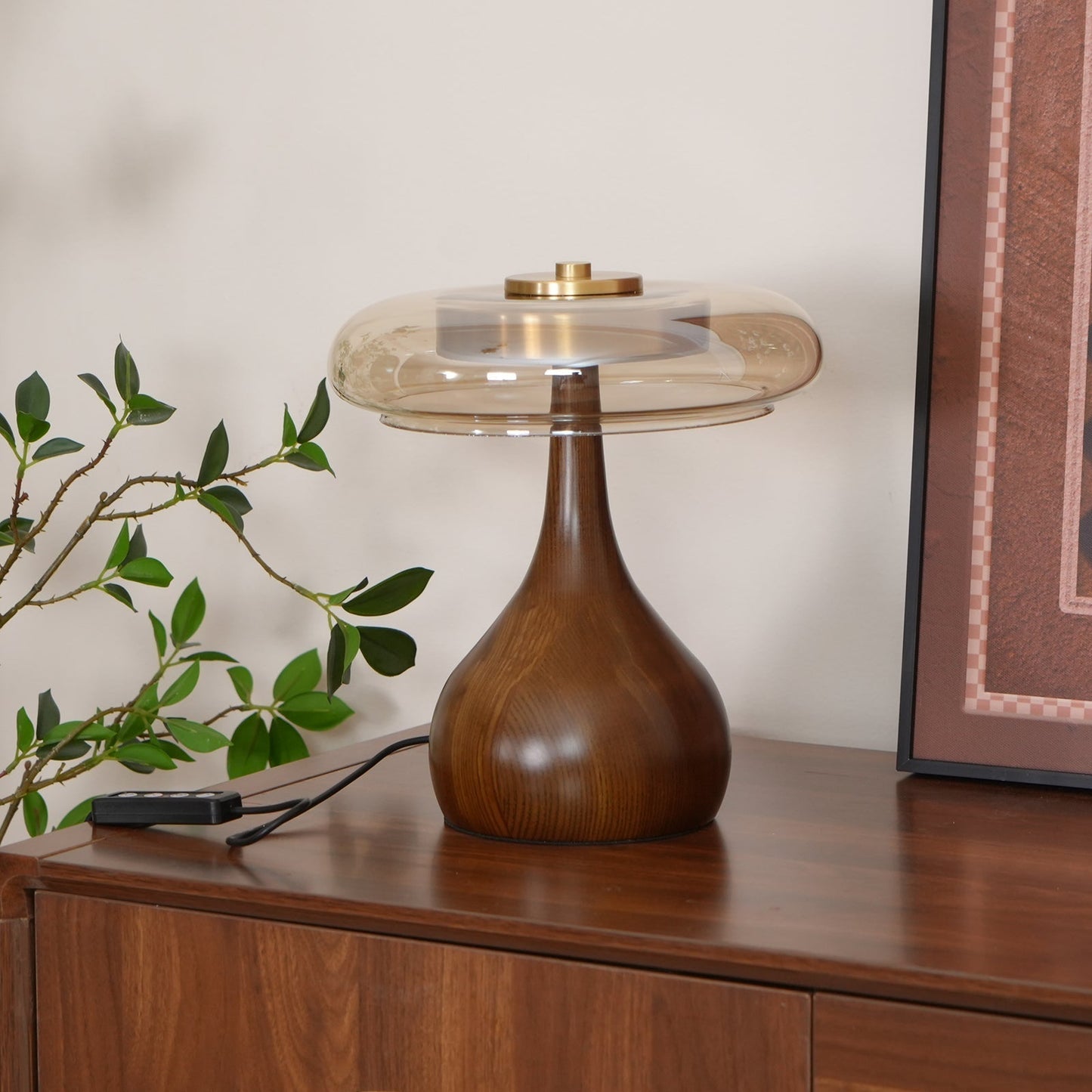 Stylish Wooden LED Desk Lamp