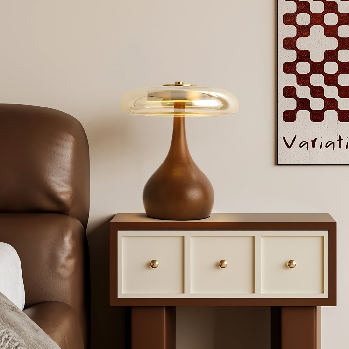 Stylish Wooden LED Desk Lamp