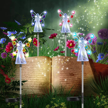 Calming Solar LED Angel Table Lamp
