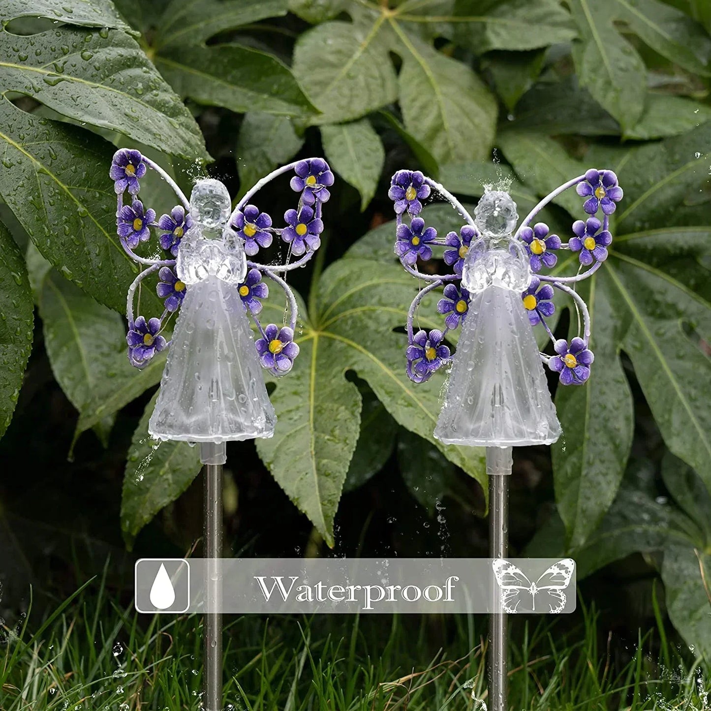 Calming Solar LED Angel Table Lamp