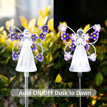 Calming Solar LED Angel Table Lamp