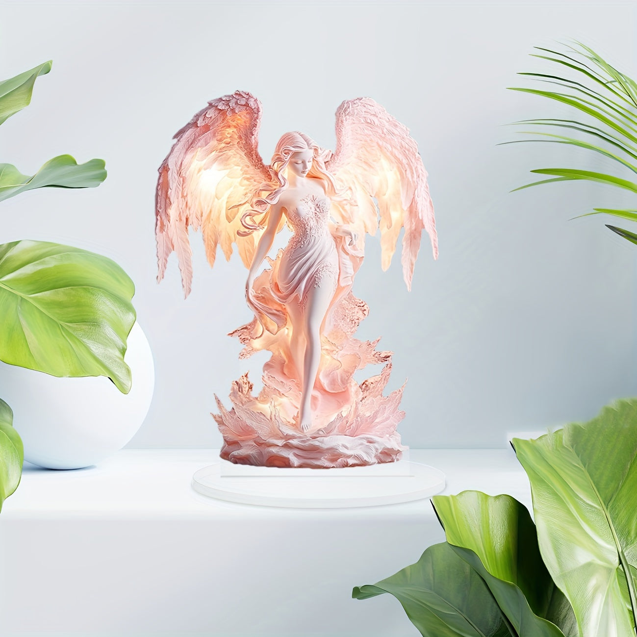 Elegant Glass Table Centerpiece