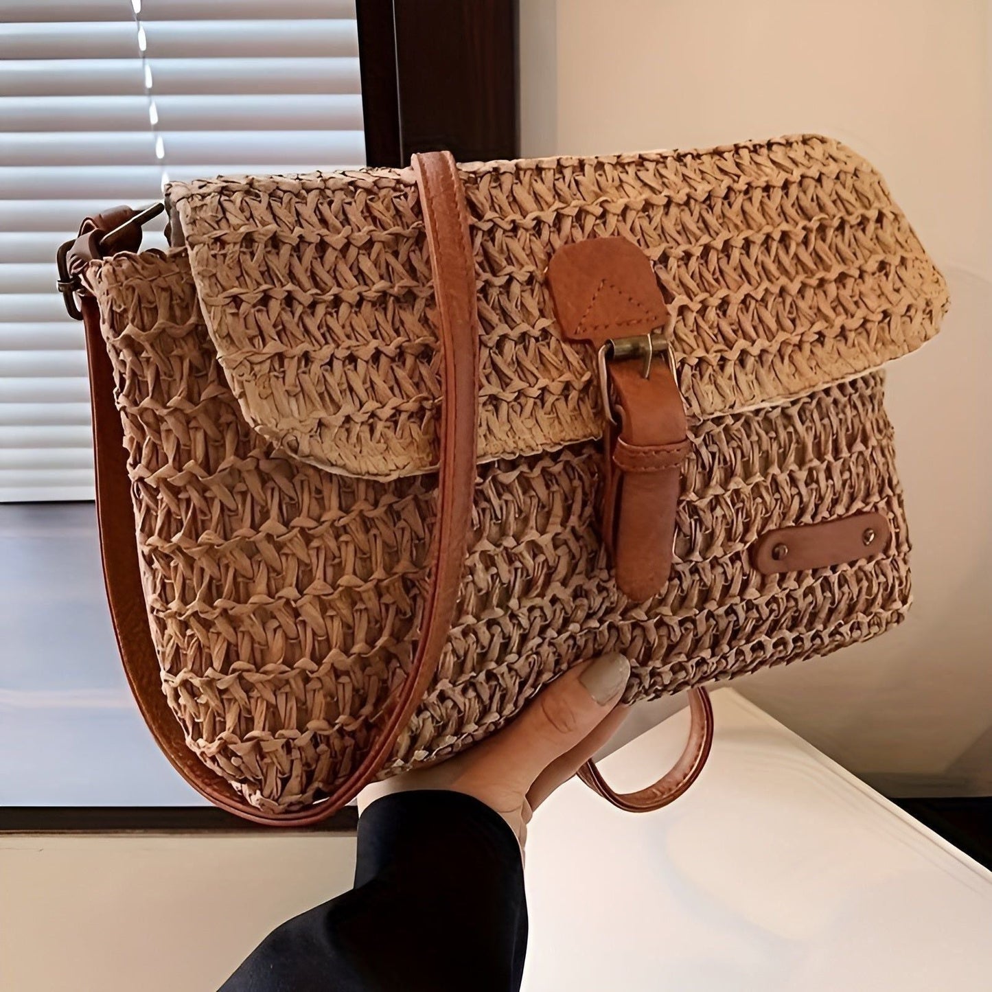 Natural Fiber Beach Tote - Perfect Summer Shopper Bag