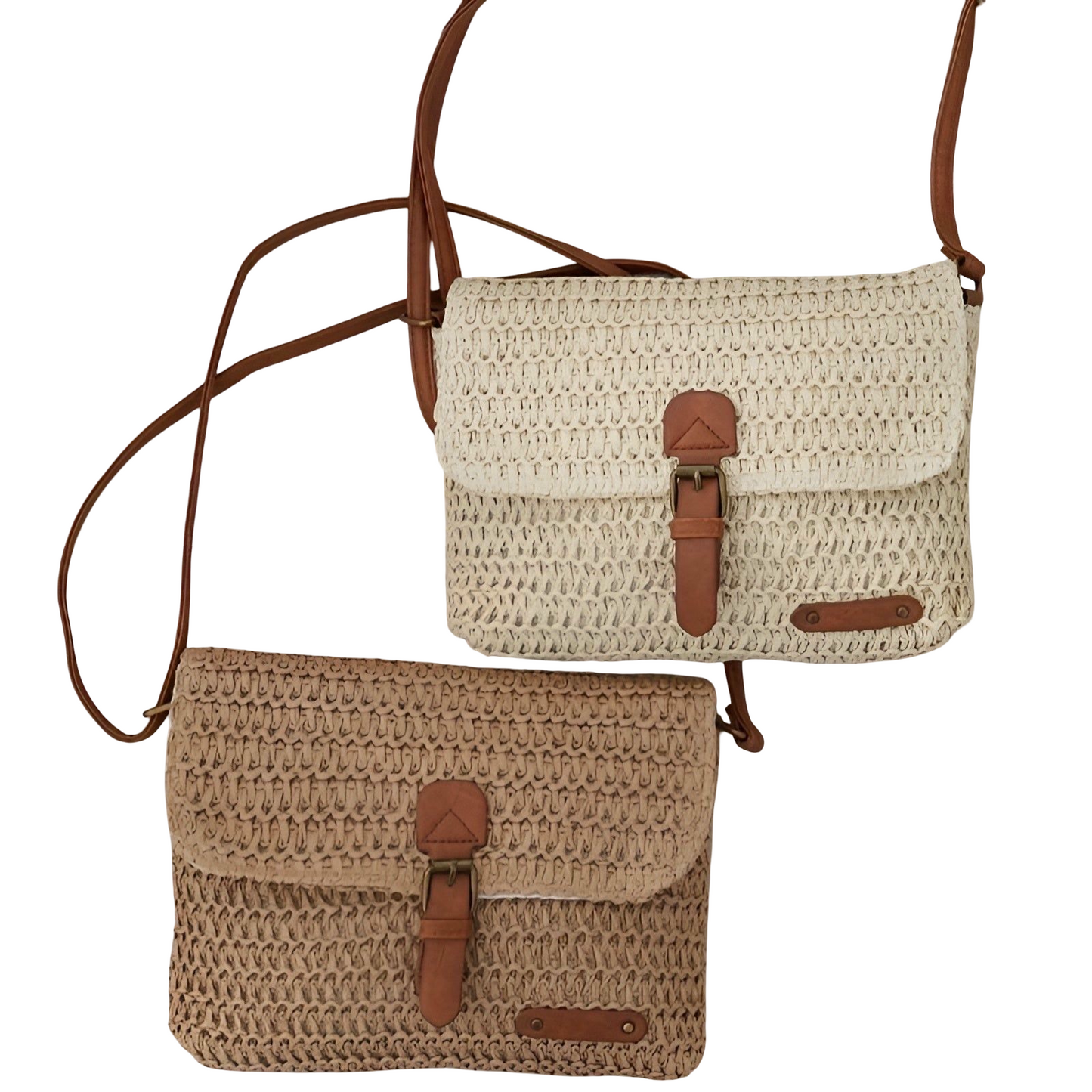 Natural Fiber Beach Tote - Perfect Summer Shopper Bag - Fesara