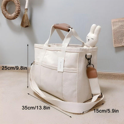 Large Cotton Canvas Shopping Tote Bag