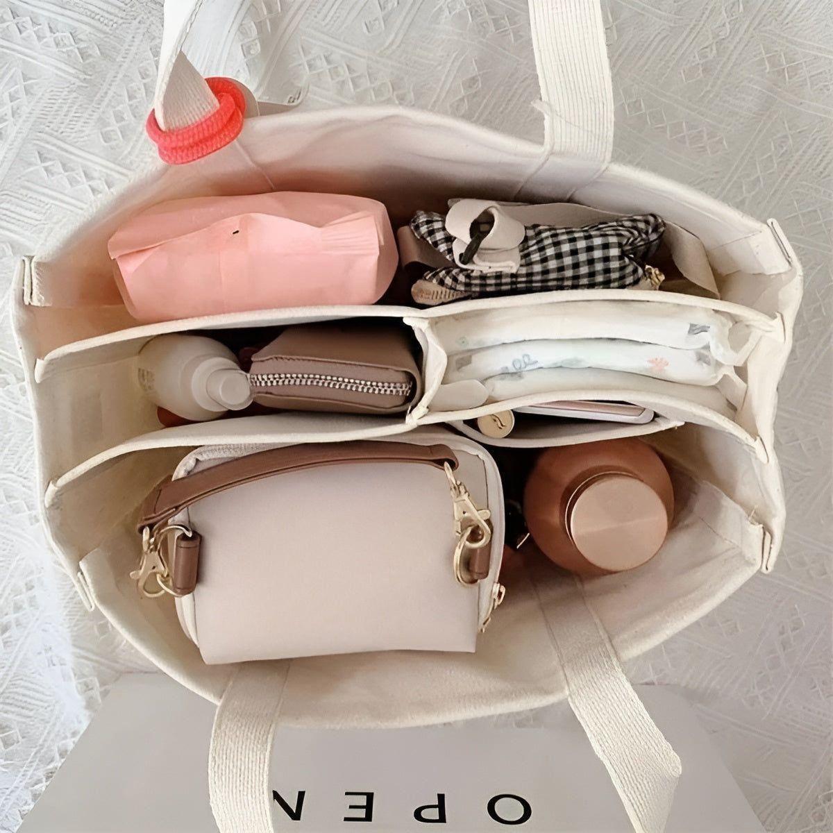 Large Cotton Canvas Shopping Tote Bag
