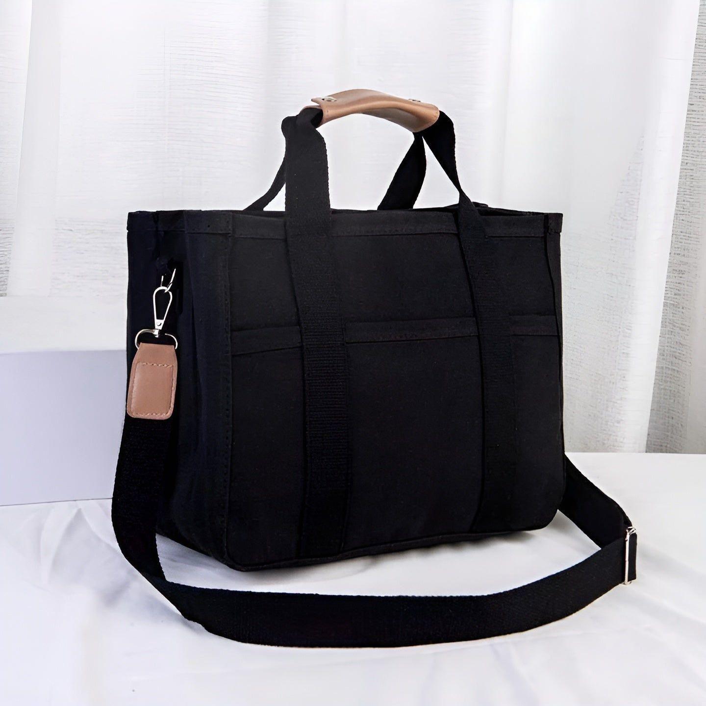 Large Cotton Canvas Shopping Tote Bag