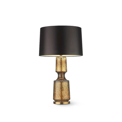Sleek Metal and Glass Desk Lamp