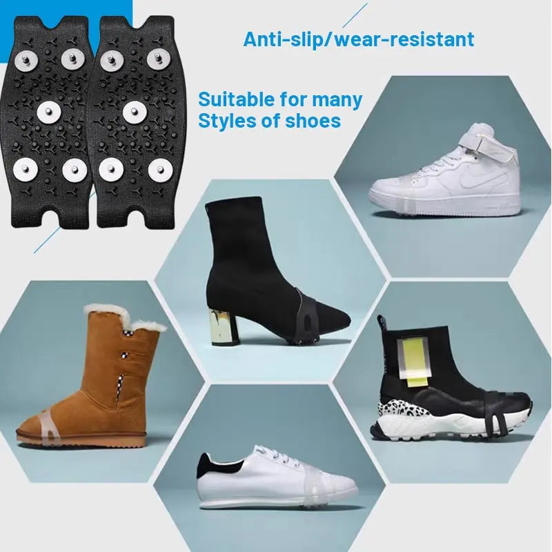 Gripmax | Spiked Ice Traction Shoe Covers for Kids Adults