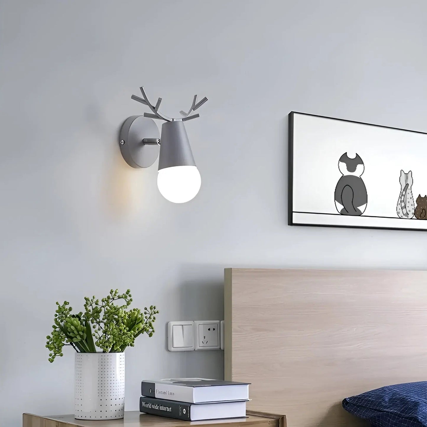 Modern Antler LED Wall Light – Slim & Energy Saving