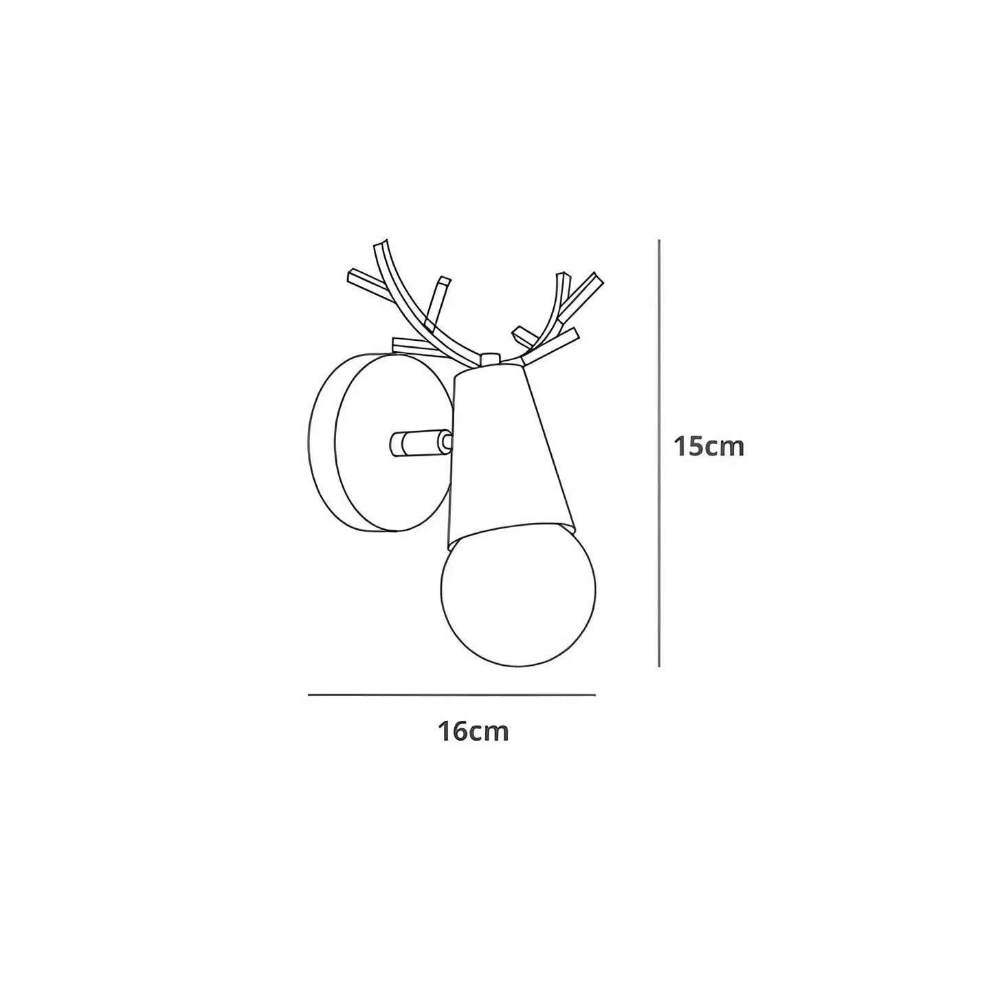 Modern Antler LED Wall Light – Slim & Energy Saving