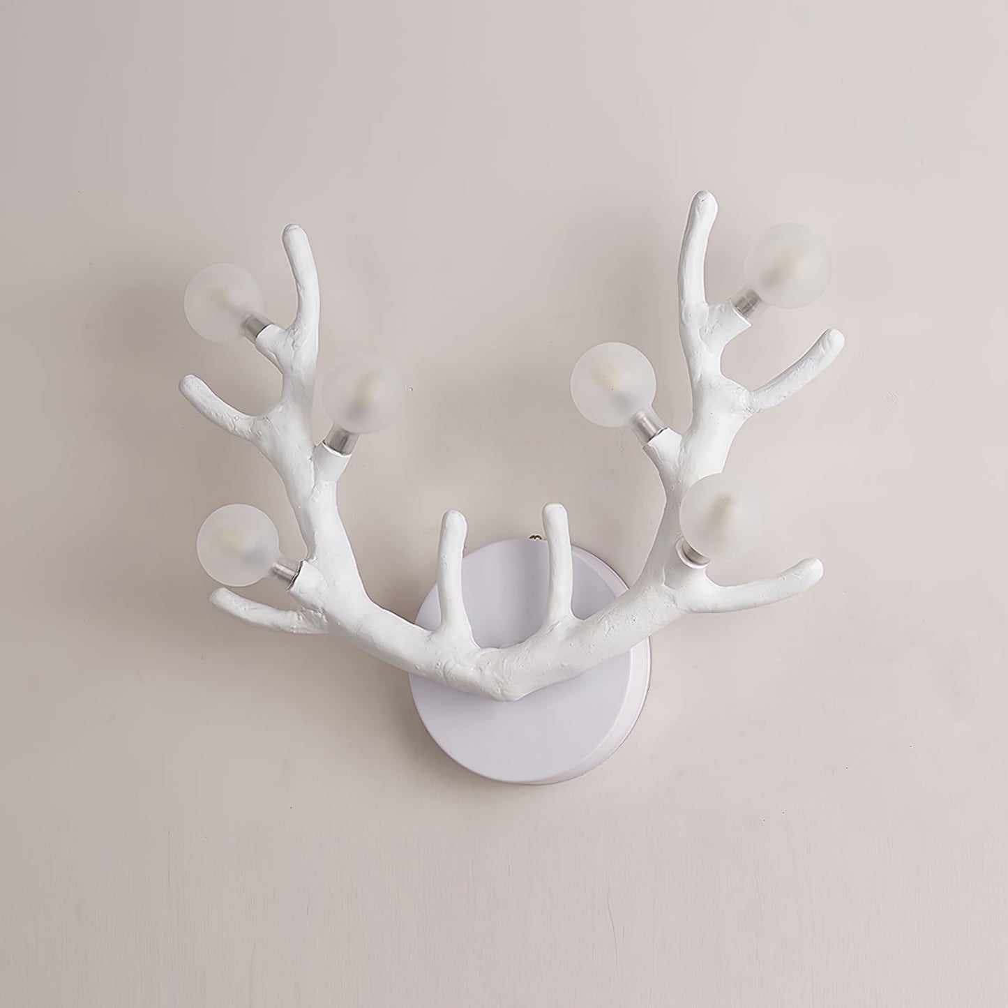 Rustic Wooden Deer Wall Light