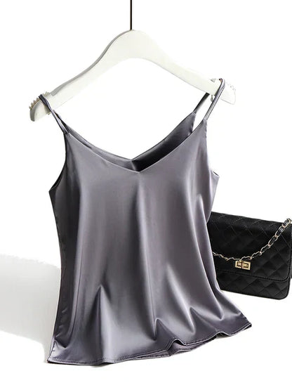 Soft Satin Tank Top for Ladies