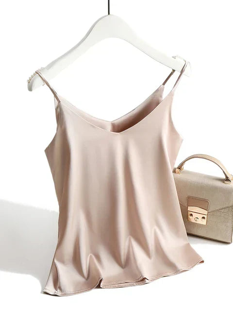 Soft Satin Tank Top for Ladies
