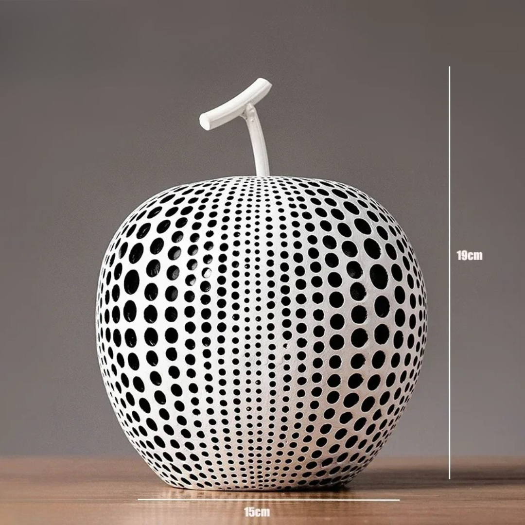 Cute Polka Dot Apple Decor Figurine