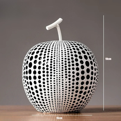 Cute Polka Dot Apple Decor Figurine