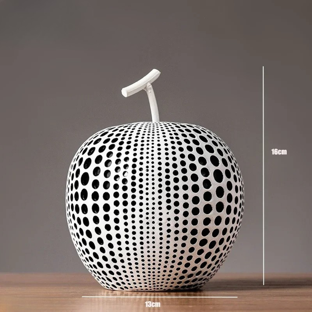 Cute Polka Dot Apple Decor Figurine - Fesara