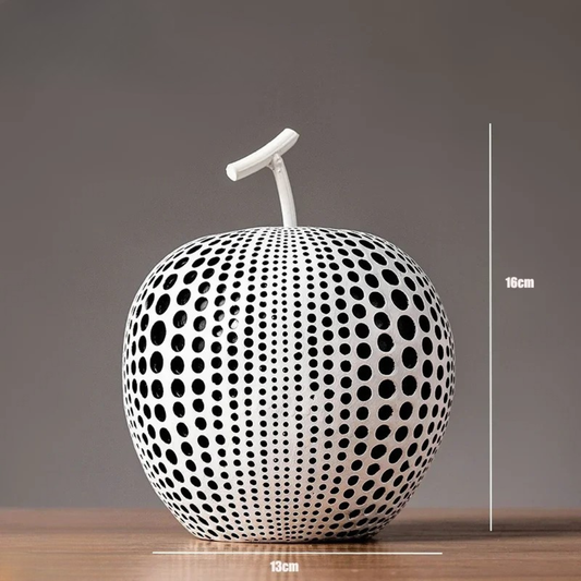 Cute Polka Dot Apple Decor Figurine - Fesara