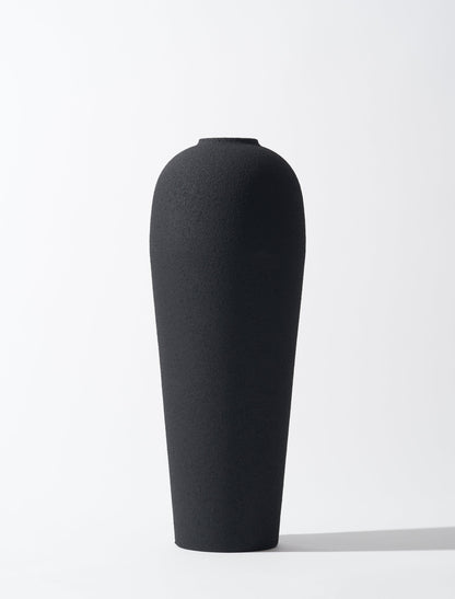 Modern Glossy Black Vase - Fesara