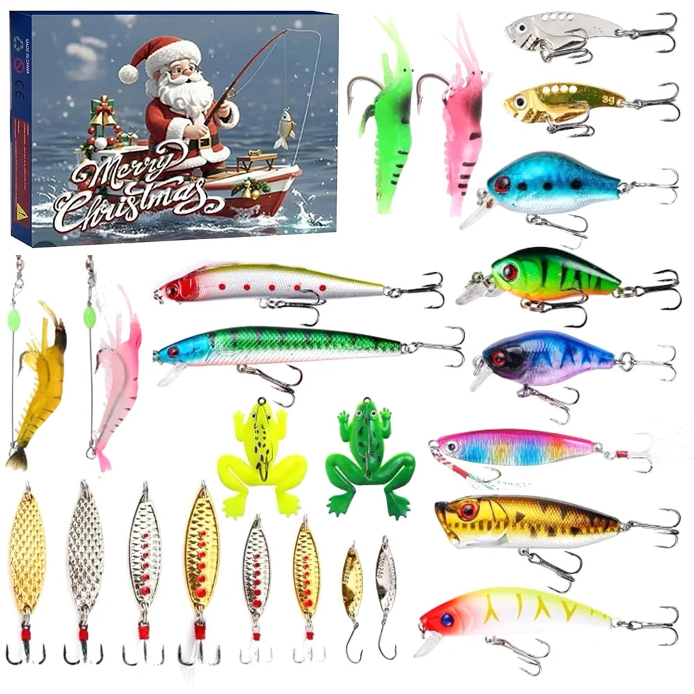 Ultimate Fishing Bait Kit with 24 Pro Lures - Fesara