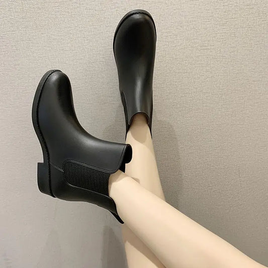 Warm Waterproof Women's Rain Boots for Comfortable Walking - Fesara