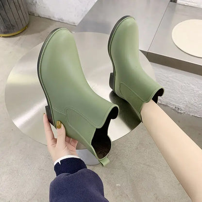 AquaDew | Stylish Comfortable Waterproof Slip-On Rain Boots for Women 1