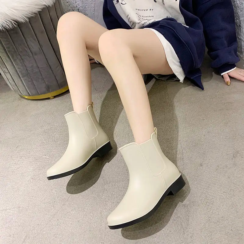 AquaDew | Stylish Comfortable Waterproof Slip-On Rain Boots for Women 2