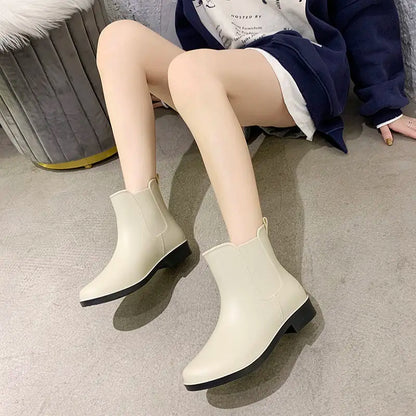 AquaDew | Stylish Comfortable Waterproof Slip-On Rain Boots for Women 2