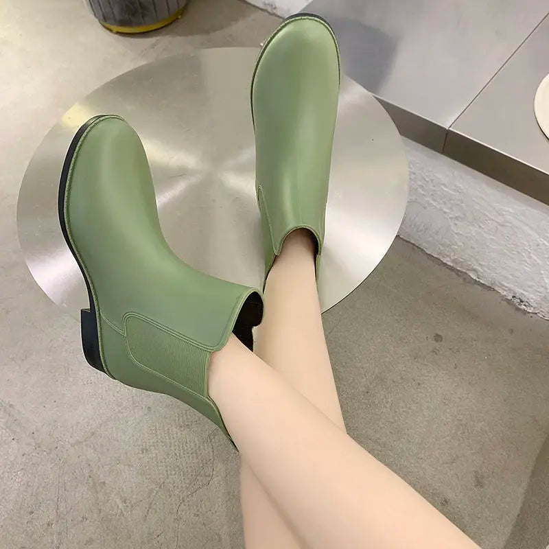 AquaDew | Stylish Comfortable Waterproof Slip-On Rain Boots for Women 4