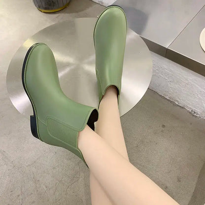 AquaDew | Stylish Comfortable Waterproof Slip-On Rain Boots for Women 4