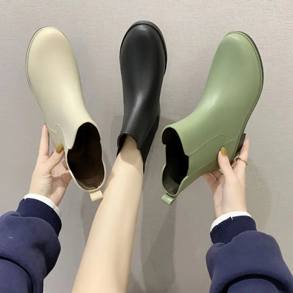 AquaDew | Stylish Comfortable Waterproof Slip-On Rain Boots for Women 5