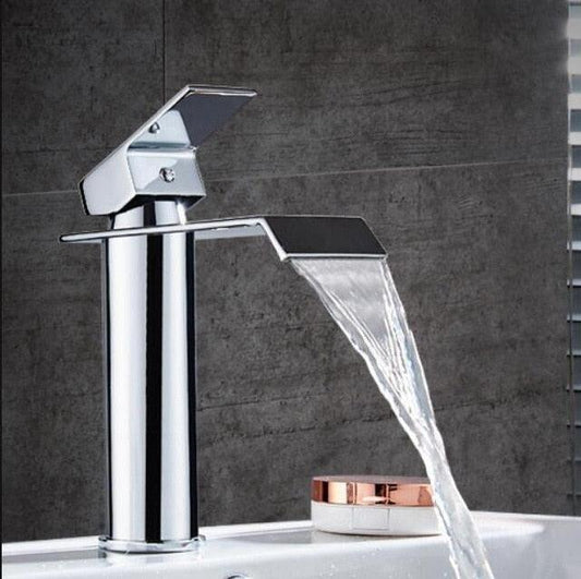Luxury Chrome Bathroom Faucet Mixer Tap - Fesara