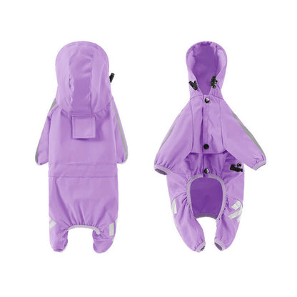 AquaGuard | Stylish Waterproof Adjustable Dog Raincoat with Hood 2