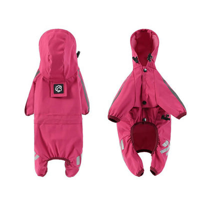 AquaGuard | Stylish Waterproof Adjustable Dog Raincoat with Hood 3