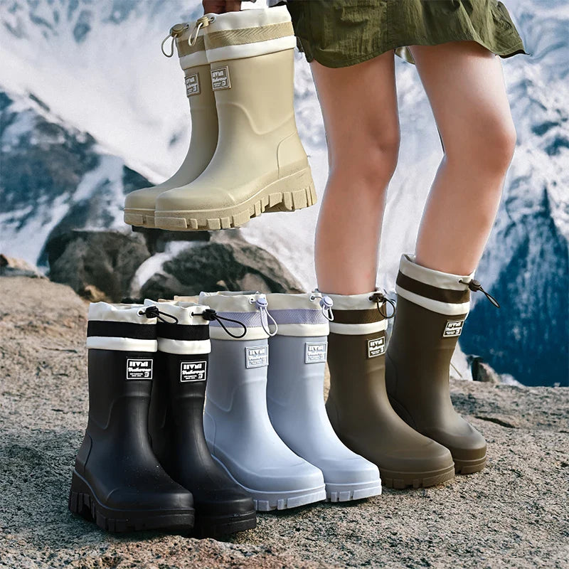 Waterproof Insulated Adjustable Family Rain Boots - Fesara