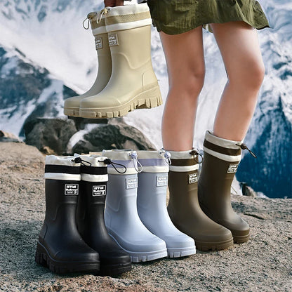 Waterproof Insulated Adjustable Family Rain Boots - Fesara