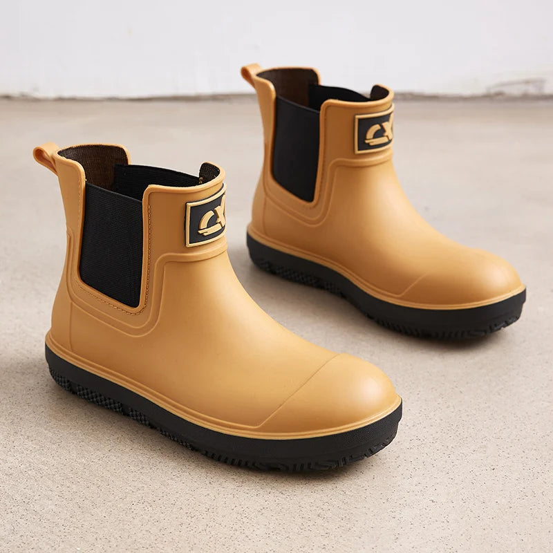 AquaShield | Durable Waterproof Rubber Rain Boots for Women and Men 8