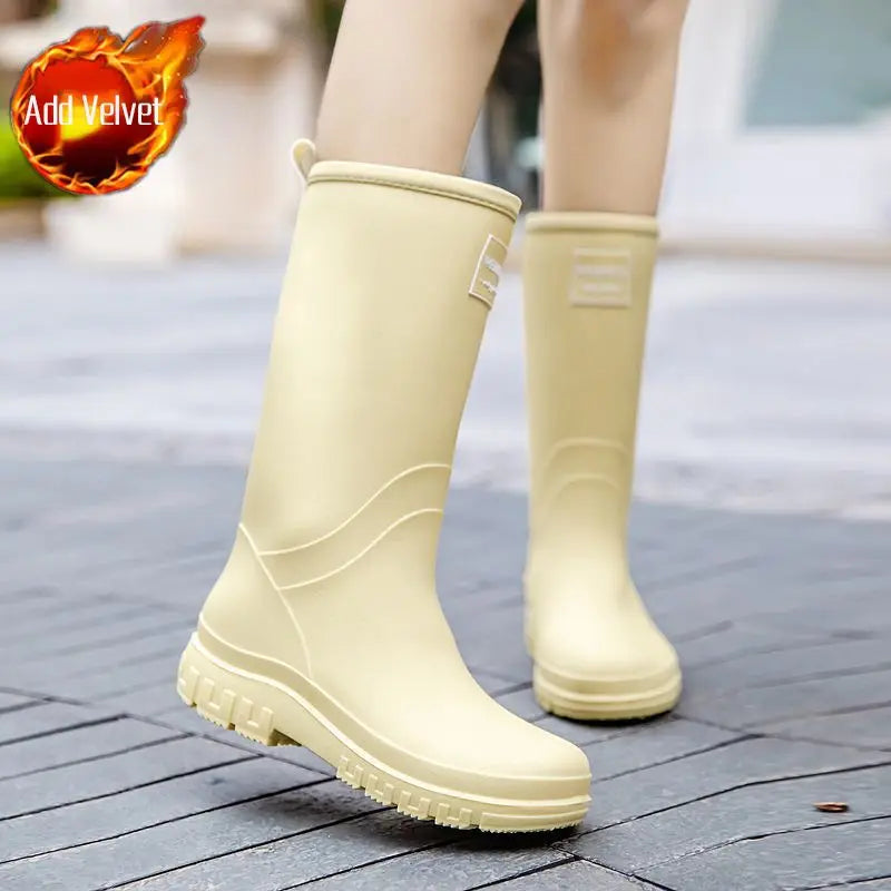 AquaShield | Stylish Reliable Waterproof Mid-Calf Women's Rain Boots 10