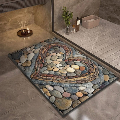 Non Slip Diatomaceous Earth Bathroom Mat for Comfort