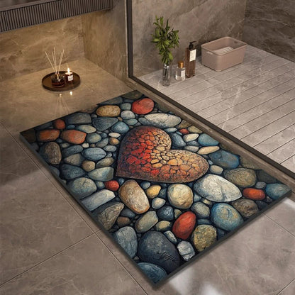Non Slip Diatomaceous Earth Bathroom Mat for Comfort