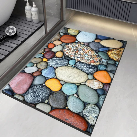 Non Slip Diatomaceous Earth Bathroom Mat for Comfort - Fesara