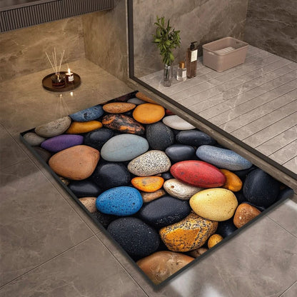 Non Slip Diatomaceous Earth Bathroom Mat for Comfort