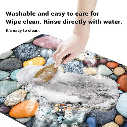 Non Slip Diatomaceous Earth Bathroom Mat for Comfort