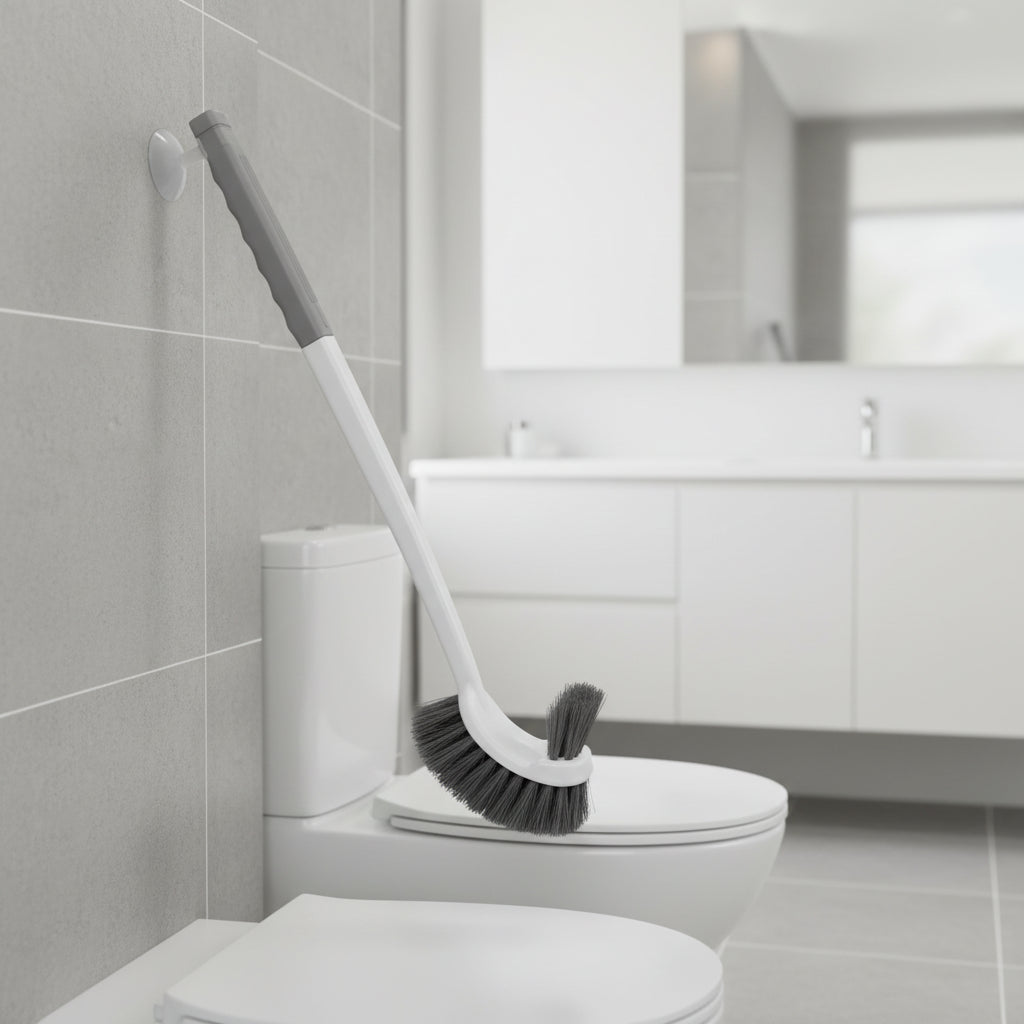 Modern Wall Toilet Brush with Dual Cleaning Head - Fesara