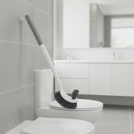 Modern Wall Toilet Brush with Dual Cleaning Head - Fesara
