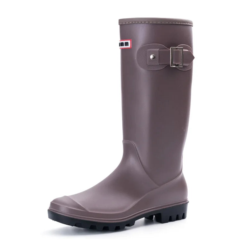AquaStride | Stylish Durable Waterproof Rubber Rain Boots for Women 10